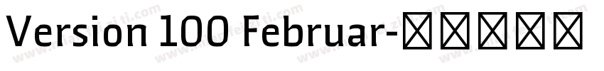 Version 100 Februar字体转换